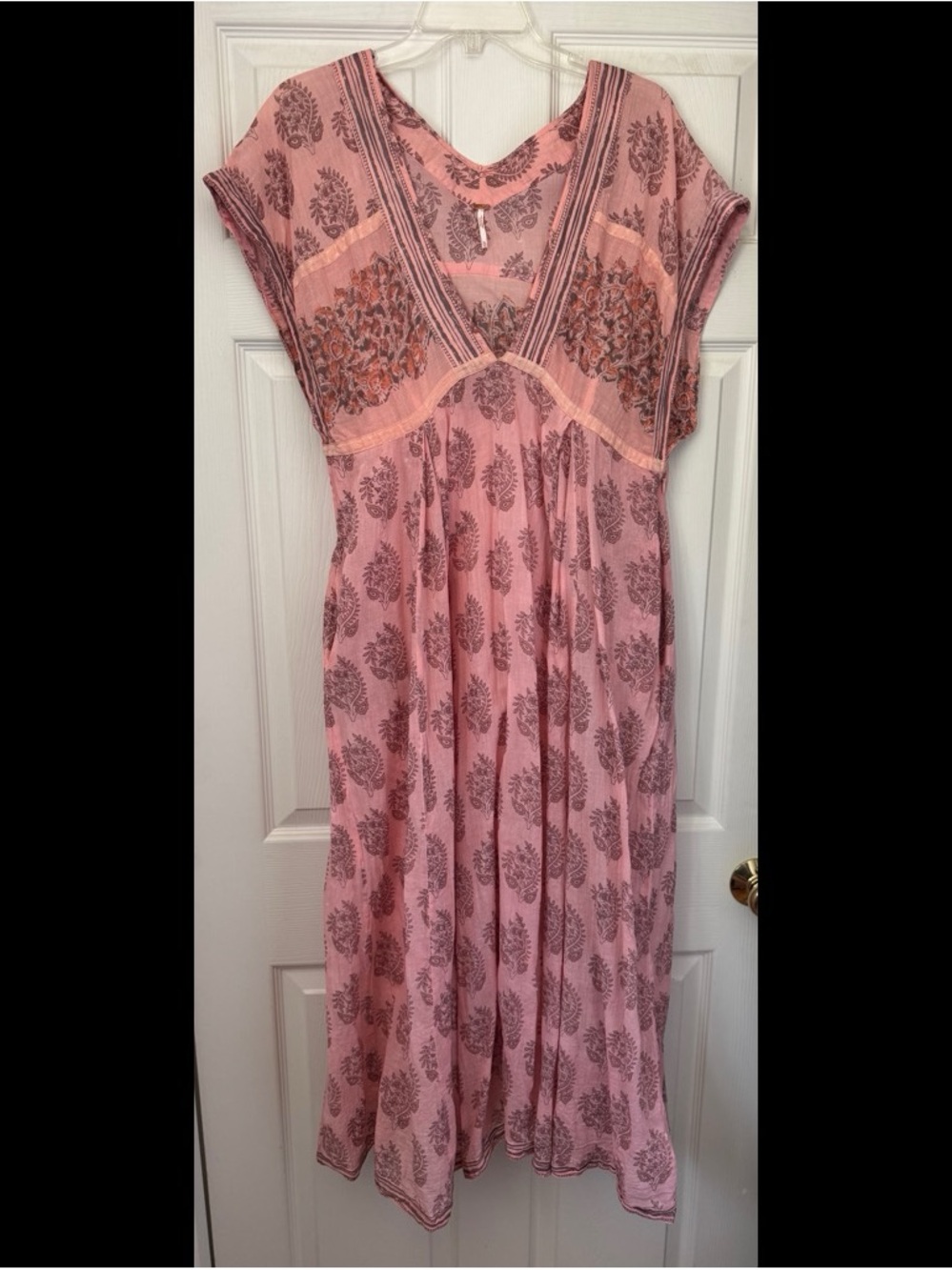 Free People Pink Paisley Maxi Dress - Picture 2 of 7